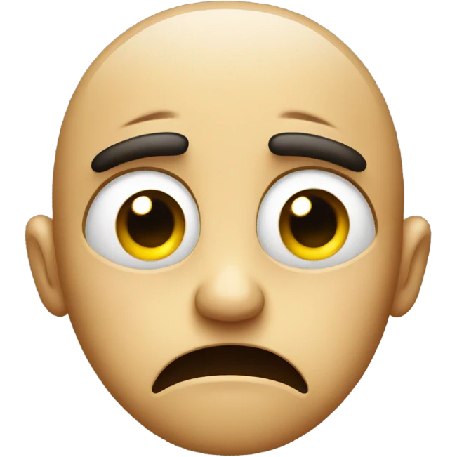 Worried face  emoji