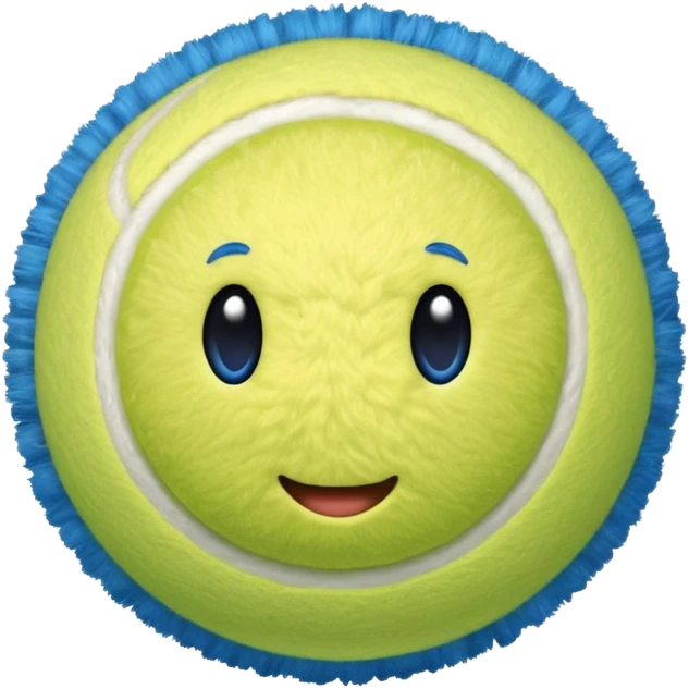 full blue tennis ball emoji