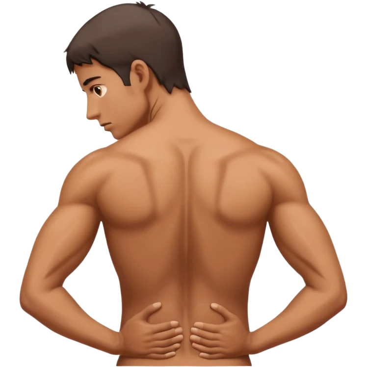 dolor muscular en la espalda  emoji