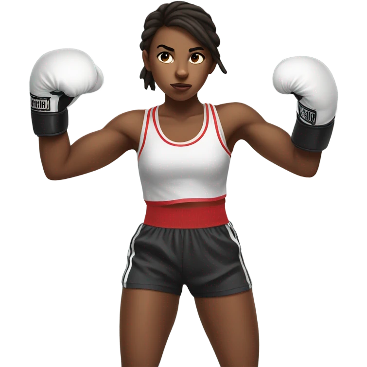 Girl boxing emoji