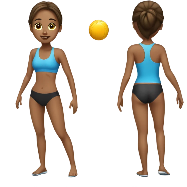 Pool gym exercicie girl emoji