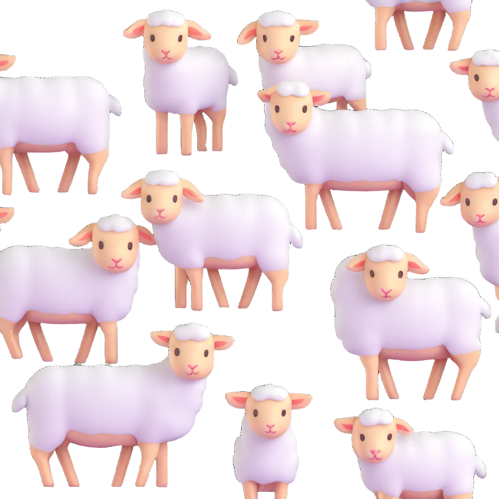 group of lambs emoji