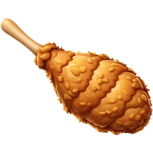 Fried chicken drumstick emoji