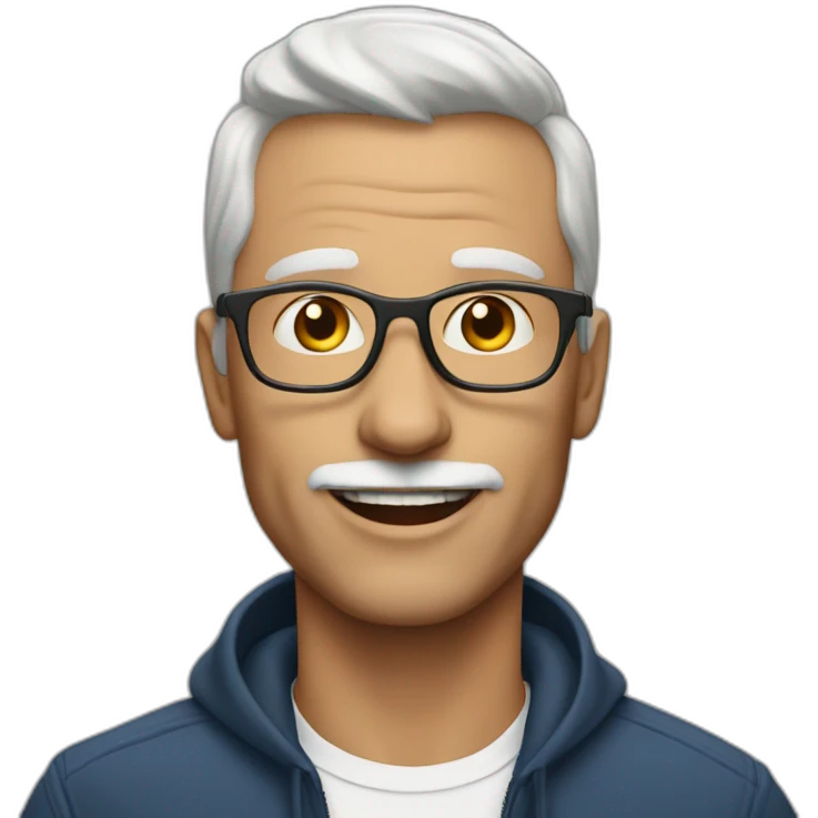 53 year old white gay man in new york city emoji