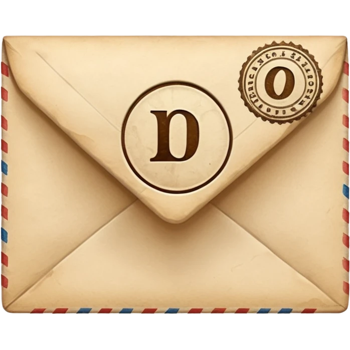 Letter with stamp on it emoji