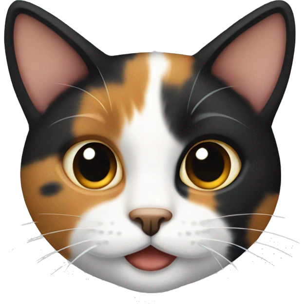 A calico cat emoji