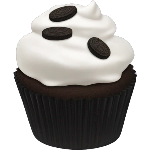 Oreo cupcake emoji