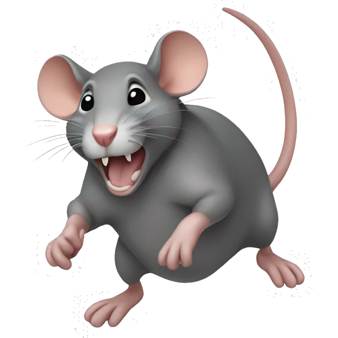 Rat jumping emoji