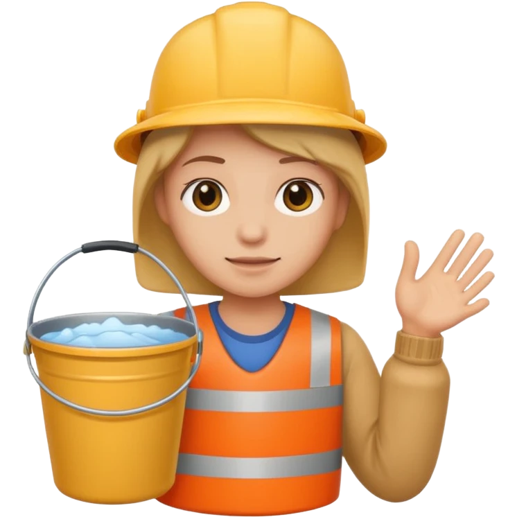 well with bucket emoji