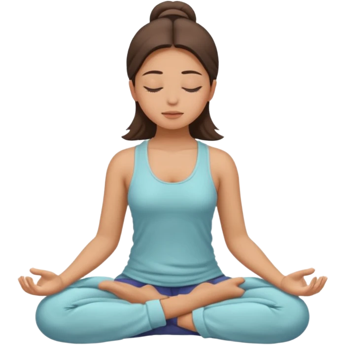 Girl meditación  emoji