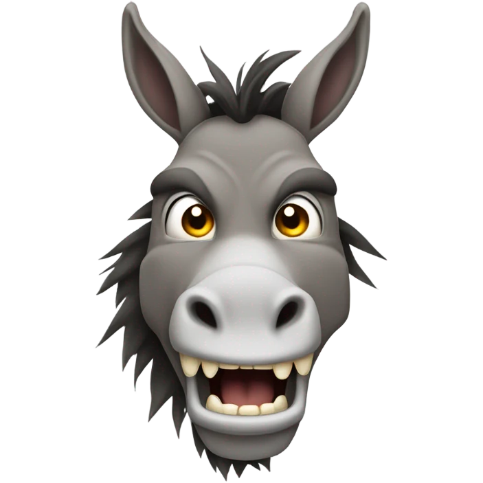 Angry donkey emoji