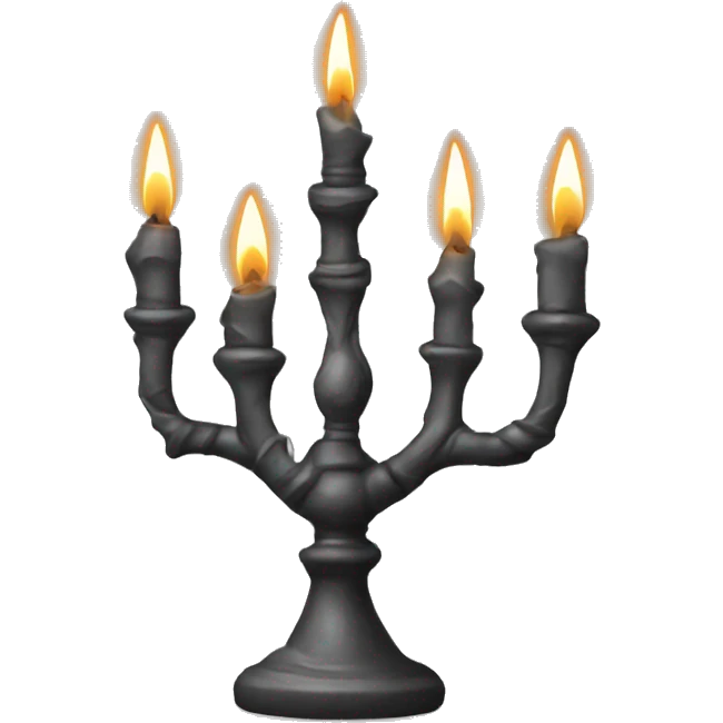 seven-branched candlestick, symbol emoji