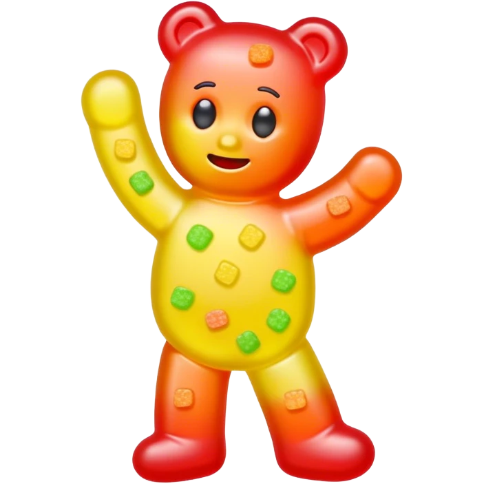 Psychedelic sour patch kid emoji