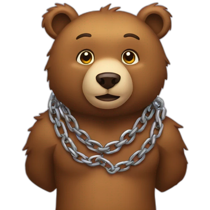 Bear chain emoji
