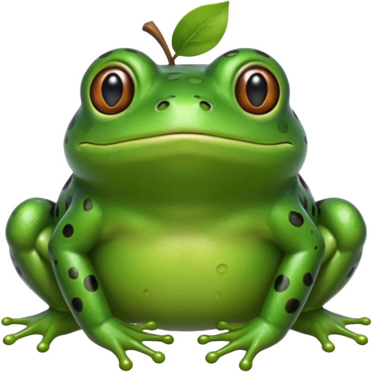 bufo frog apple style emoji emoji
