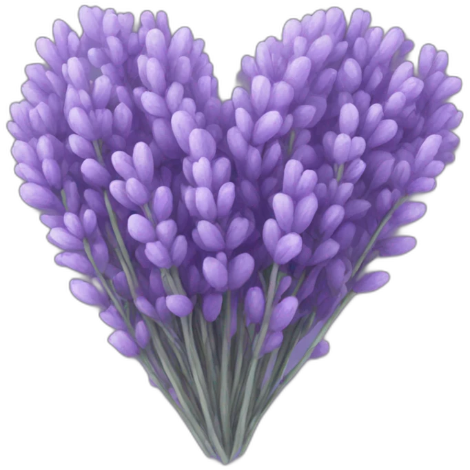 Lavender heart emoji