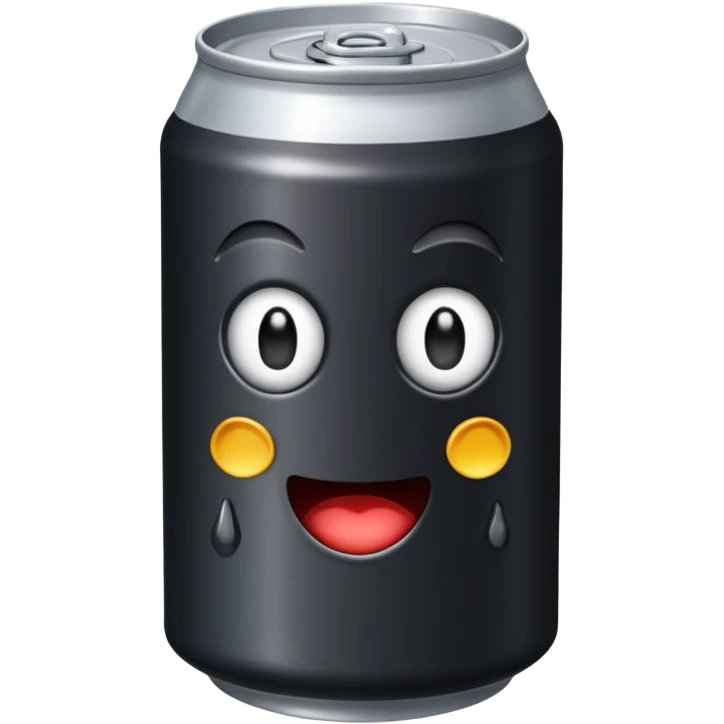 Black drink can emoji