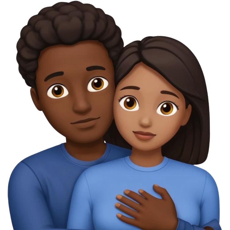 Black man fucking a woman emoji