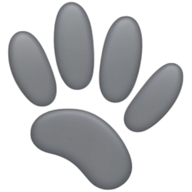 Grey paws emoji