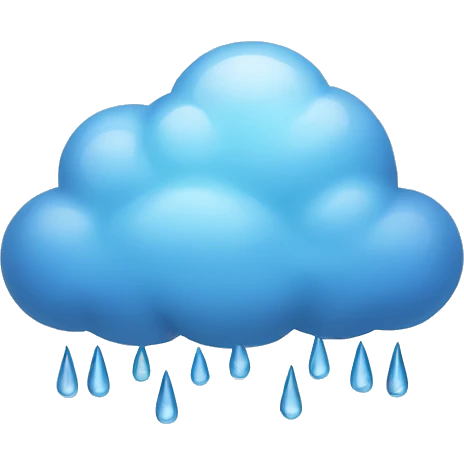 Rain cloud emoji
