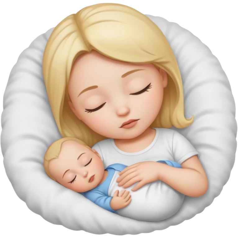 Sleeping Babygirl in a white shirt emoji