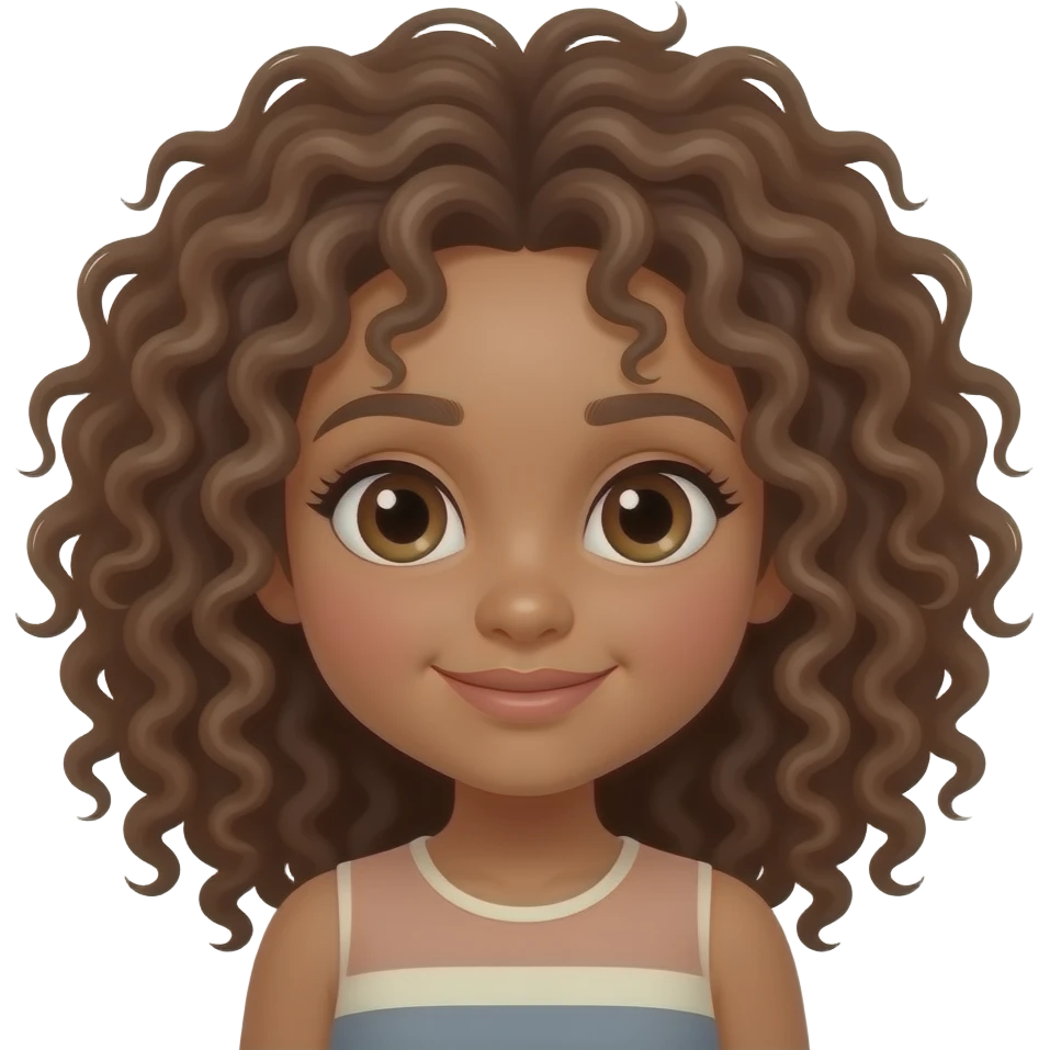 Curly hair light skinned girl ass out emoji