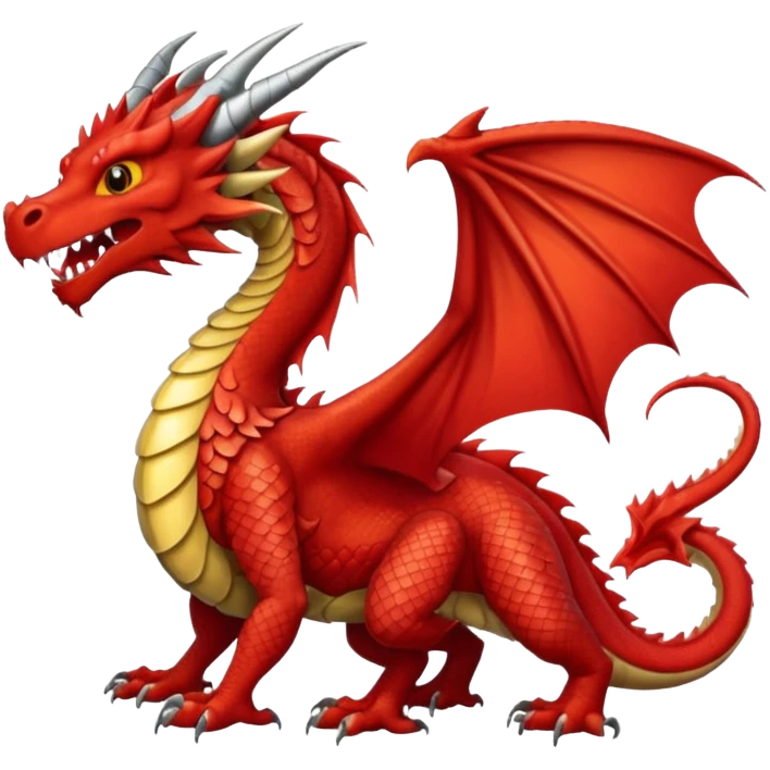 a red wales dragon emoji