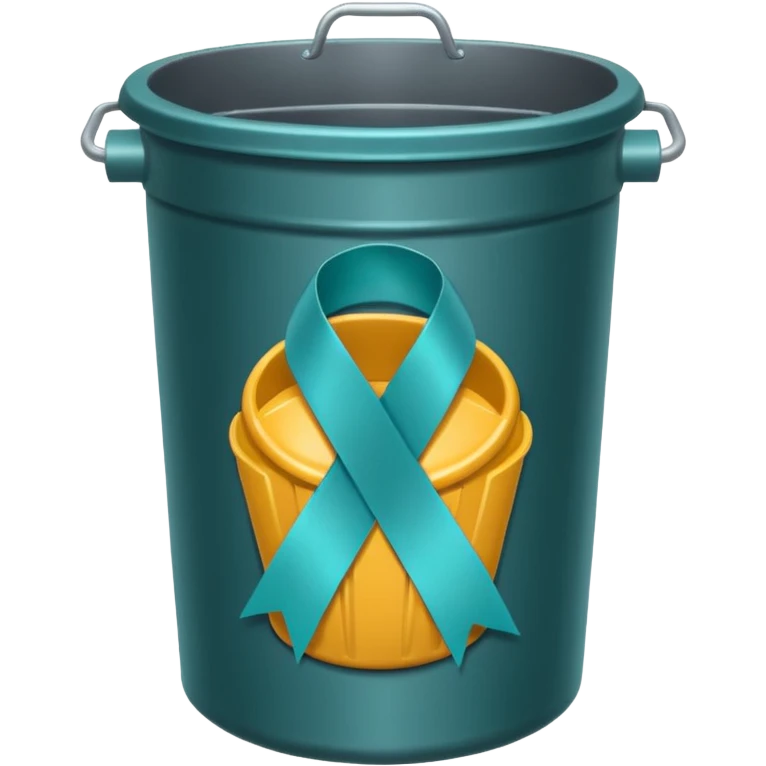 פח עם סרט תכלת emoji