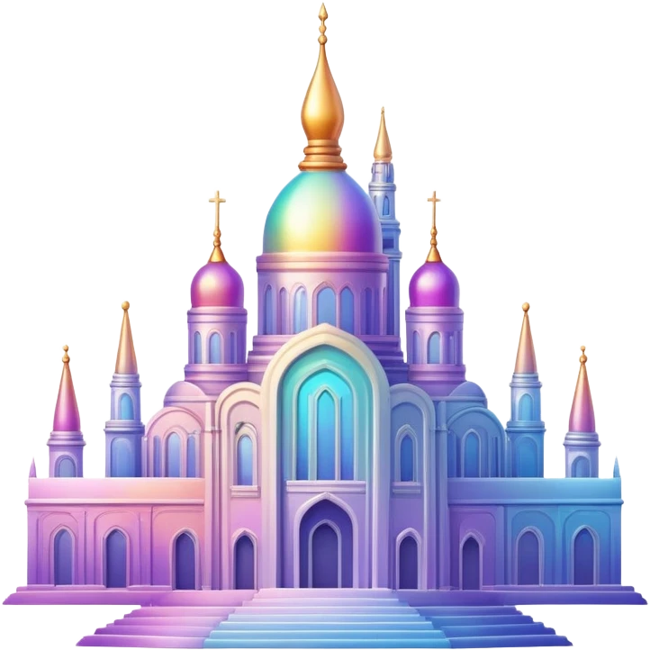 Epic divine legendary complex detailed iridescent gradients aesthetic-scenic buildings emoji