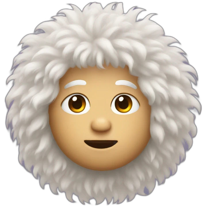 Fluffy hair emoji