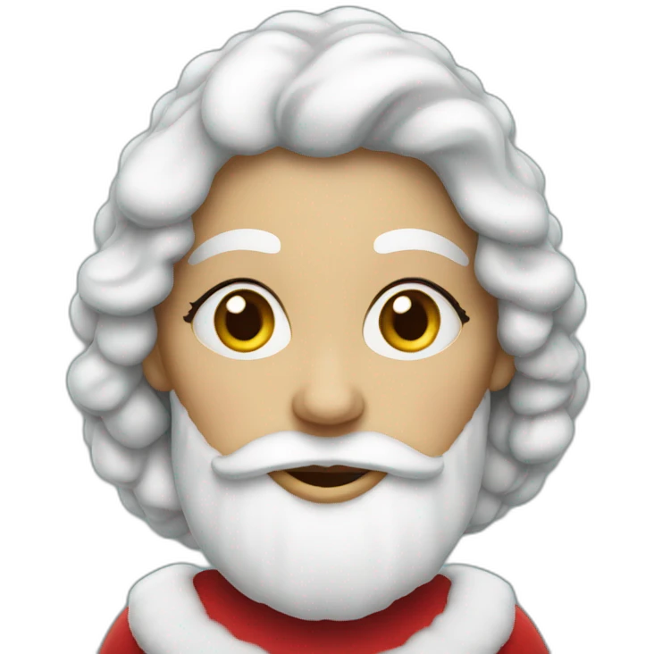 Mrs. Claus With White Beard emoji