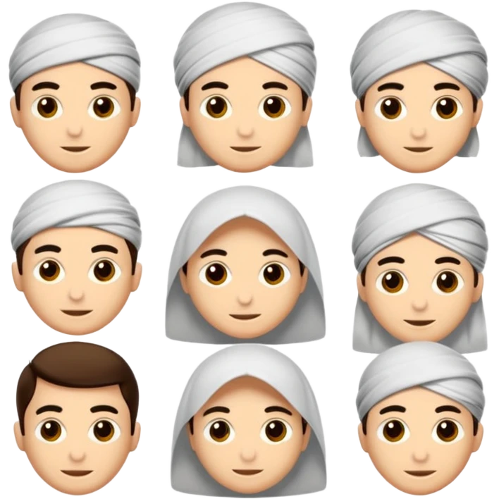 Beyaz uzun ve düz saçları olan,mor göz rengi olan, bembeyaz tenli bir erkek,genç,gözleri hafif çekik ve saçları da teni de bembeyaz olacak emoji