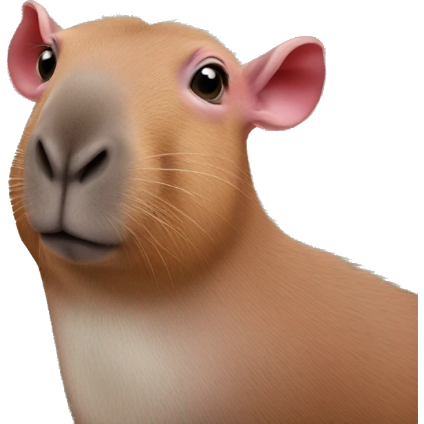 rosa capibara emoji