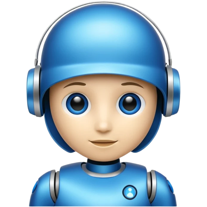 I want an AI chat bot image which represents as chat bot agent. emoji