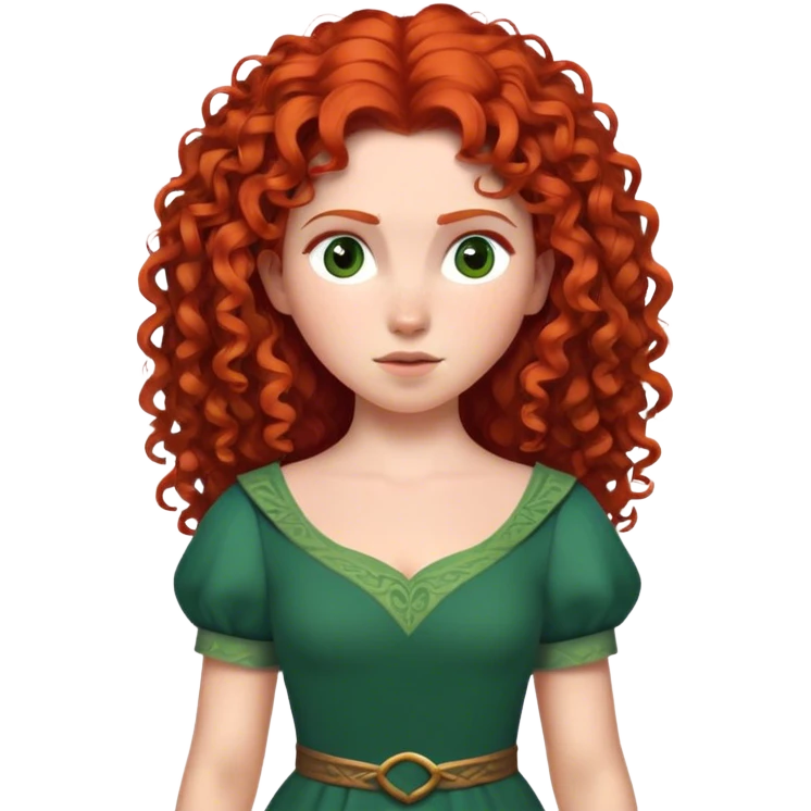 Merida from brave emoji