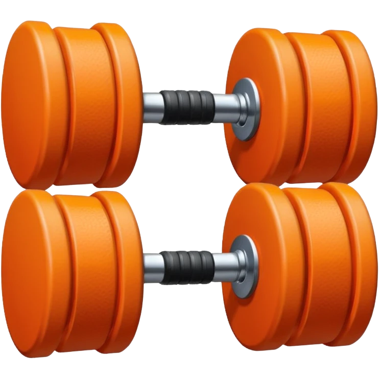 orange dumbell emoji