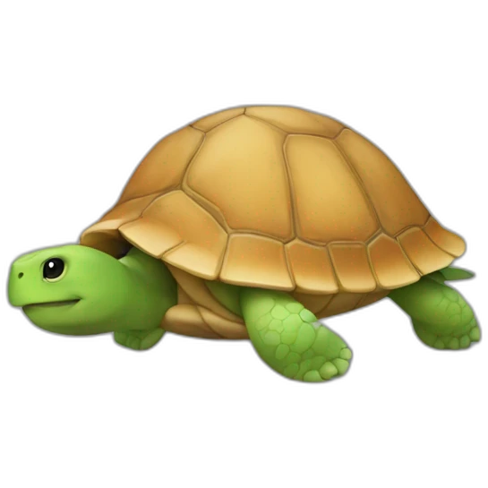 Ver de tere sur une tortue emoji