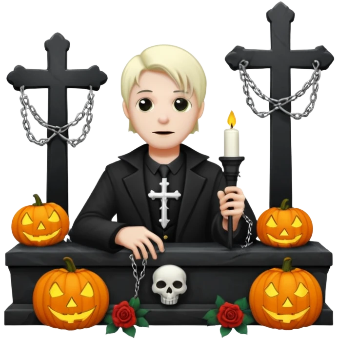 Chris motionless  🕸🦇♱🎃🥀⚰️🪦⛓🕯🎶🎤 emoji