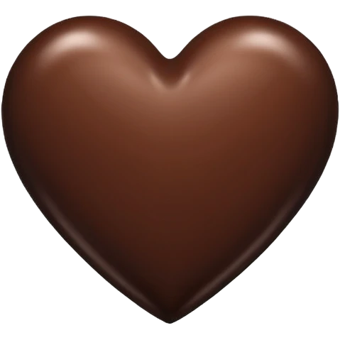 chocolate heart emoji emoji