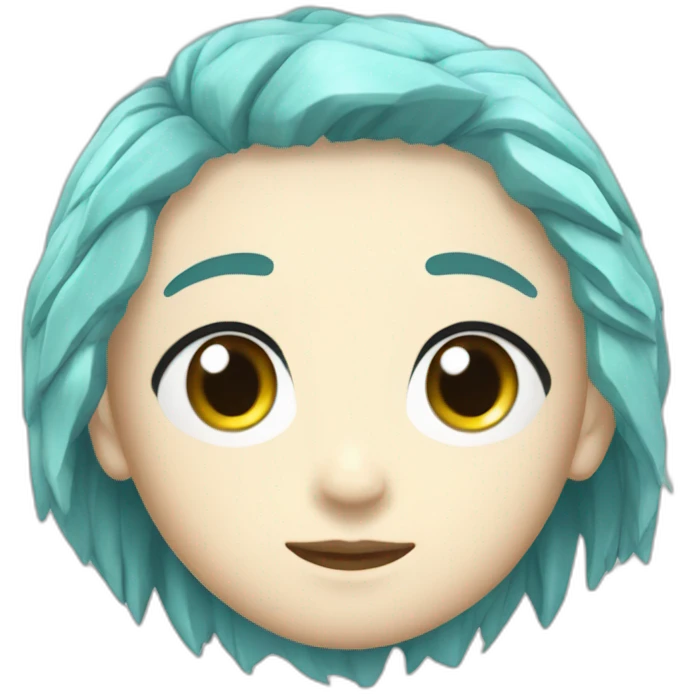 Aquamarine-oshinoko emoji