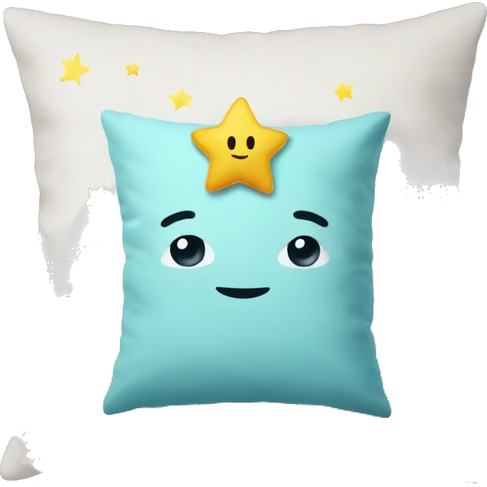 pillow with stars emoji