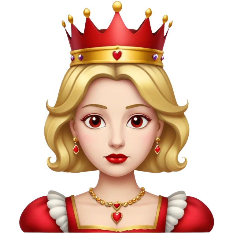 Queen of Hearts from Alice in Wonderland emoji