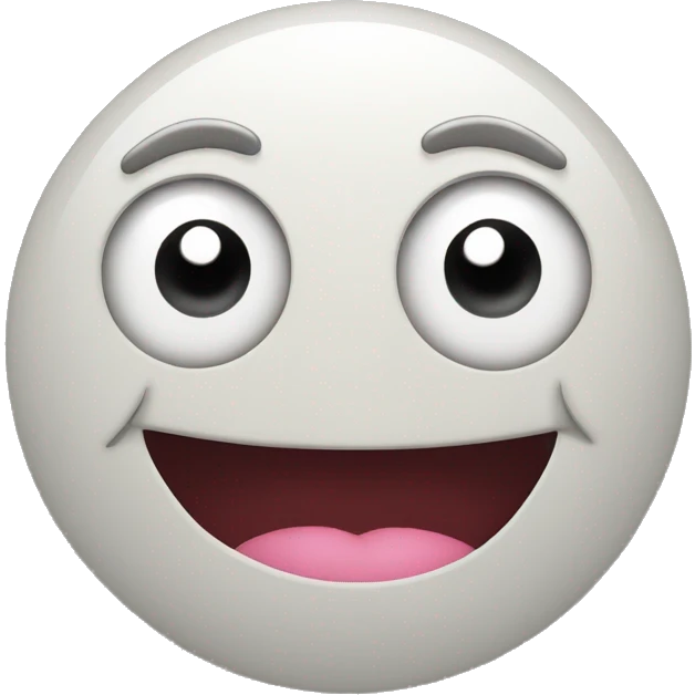 Smiley with raised eyes and puffed lips emoji