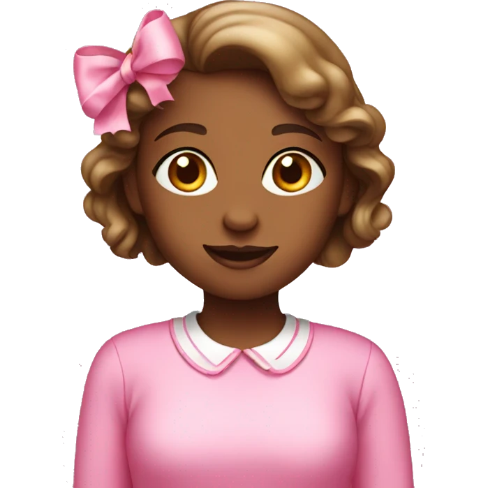 Birthday girl in pink emoji