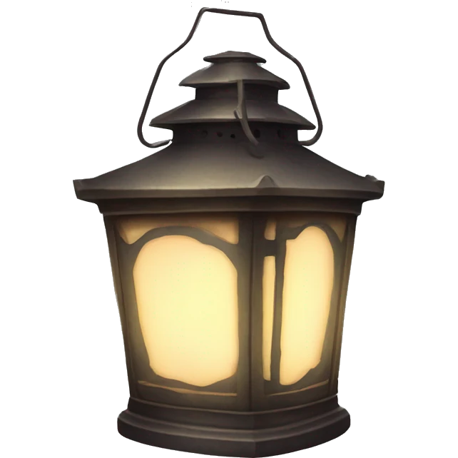 vintage lantern glowing softly emoji