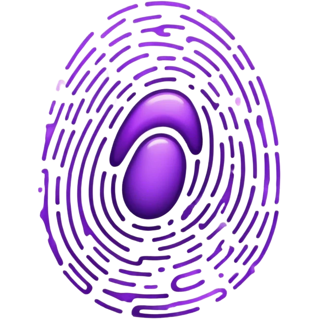 Fingerprint Purple  emoji