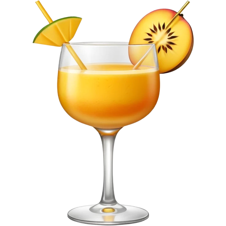 A mango cocktail, cocktail emoji