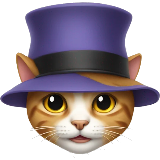 cat with hat emoji