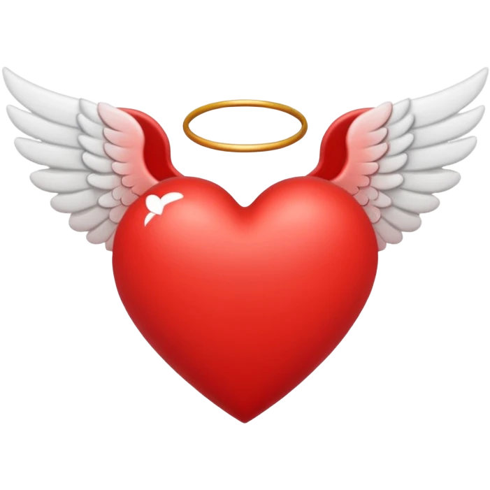 heart with angel wings emoji