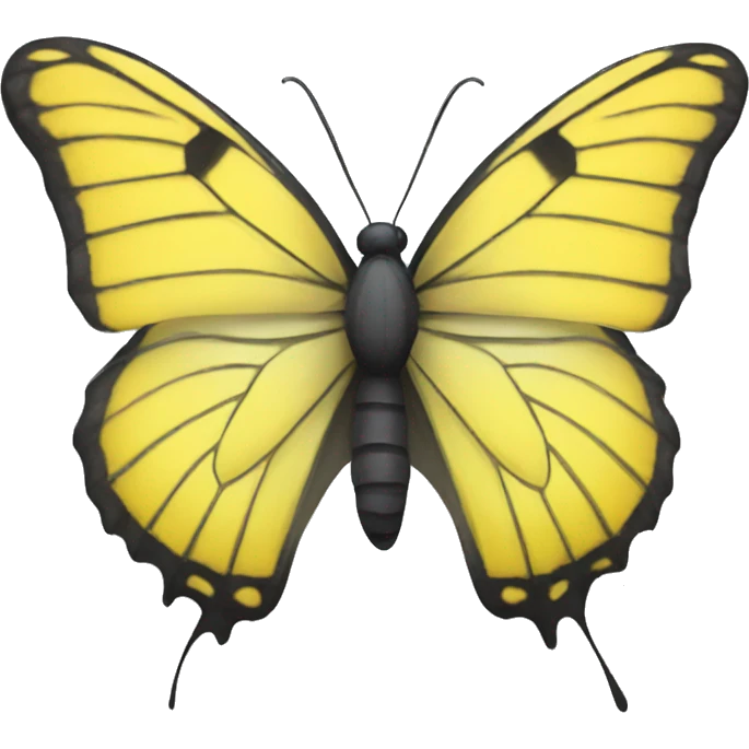 Yellow butterfly emoji